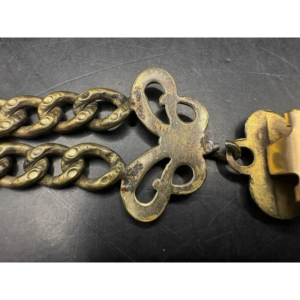 Antique WHB & Co Gold Filled  Watch Chain Fob 4” Beautiful!
